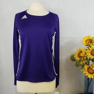 Adidas Climacool Utility Long Sleeve Jersey Purple Top Small